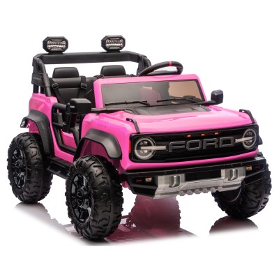 Ford Bronco Raptor 24V Auto Macchina Elettrica per Bambini 2 Posti Fuoristrada con Telecomando - Ruote in Gomma EVA XL Premium