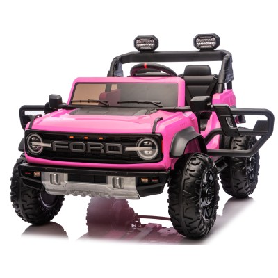 Ford Bronco Raptor 24V Auto Macchina Elettrica per Bambini 2 Posti Fuoristrada con Telecomando - Ruote in Gomma EVA XL Premium
