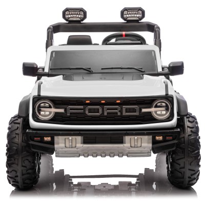 Ford Bronco Raptor 24V Auto Macchina Elettrica per Bambini 2 Posti Fuoristrada con Telecomando - Ruote in Gomma EVA XL Premium
