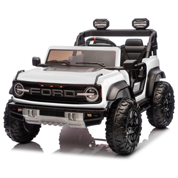 Ford Bronco Raptor 24V Auto Macchina Elettrica per Bambini 2 Posti Fuoristrada con Telecomando - Ruote in Gomma EVA XL Premium