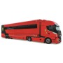 Bburago 36867 Iveco S-Way 570 Racing con Ferrari SF-24 Leclerc Diecast con Licenze Ufficiali Ferrari e Iveco