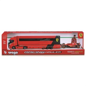 Bburago 36867 Iveco S-Way 570 Racing con Ferrari SF-24 Leclerc Diecast con Licenze Ufficiali Ferrari e Iveco