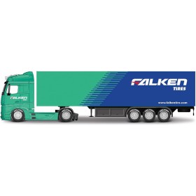 Bburago 31460MB - Street Fire Haulers con rimorchio Truck-M-B Actros Gigaspace Falken in scala 1:43