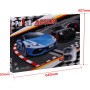 Polistil 96151 Pista Action con Lamborghini Huracan Polizia e Porsche 911 GT3 Tracciato Lungo 3,08m e Licenze Ufficiali