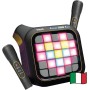 VTech 581707 Karaoke Light Party Microfono con Altoparlante Connessione Bluetooth e Effetti Sonori e 25 Tasti per Pixel Art