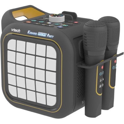 VTech 581707 Karaoke Light Party Microfono con Altoparlante Connessione Bluetooth e Effetti Sonori e 25 Tasti per Pixel Art
