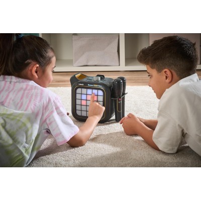 VTech 581707 Karaoke Light Party Microfono con Altoparlante Connessione Bluetooth e Effetti Sonori e 25 Tasti per Pixel Art