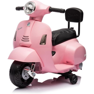 Piaggio Mini Vespa GTS Elettrica per Bambini con Sedile in Pelle Batteria 6Volt