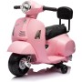 Piaggio Mini Vespa GTS Elettrica per Bambini con Sedile in Pelle Batteria 6Volt