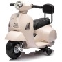 Piaggio Mini Vespa GTS Elettrica per Bambini con Sedile in Pelle Batteria 6Volt