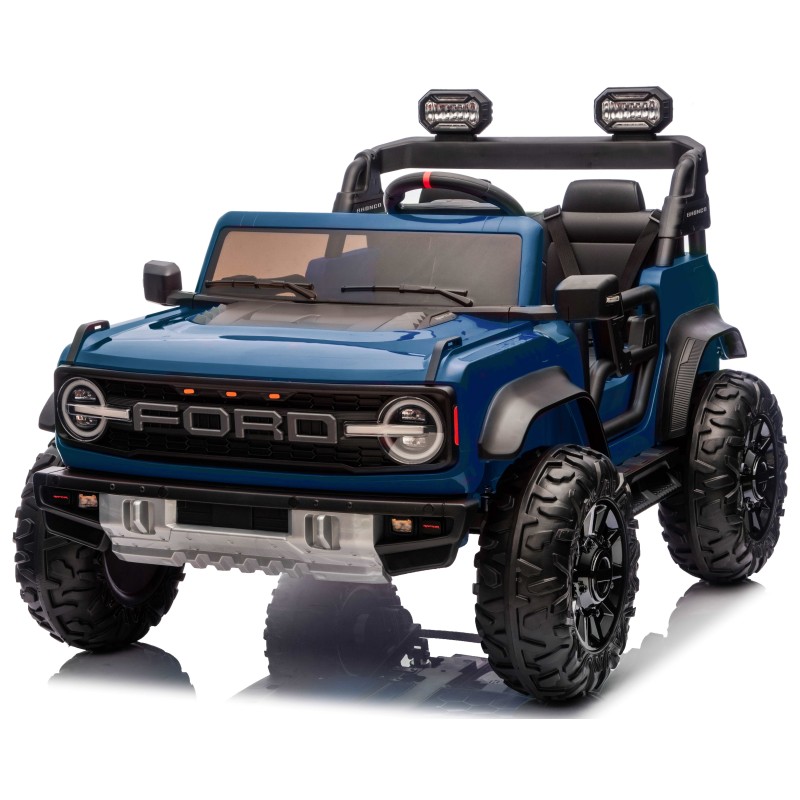Ford Bronco Raptor 24V Auto Macchina Elettrica per Bambini 2 Posti Fuoristrada con Telecomando - Ruote in Gomma EVA XL Premium