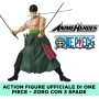Bandai 37052 Anime Heroes One Piece - Action Figure Articolata Roronoa Zoro 17cm Three Sword Style con Licenza Ufficiale