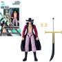 Bandai 37053 Anime Heroes One Piece - Action Figure Articolata Mihawk 17cm con Licenza ufficiale One Piece