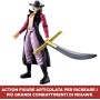 Bandai 37053 Anime Heroes One Piece - Action Figure Articolata Mihawk 17cm con Licenza ufficiale One Piece