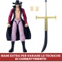 Bandai 37053 Anime Heroes One Piece - Action Figure Articolata Mihawk 17cm con Licenza ufficiale One Piece