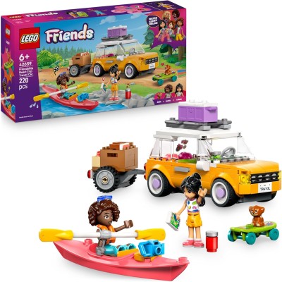 LEGO Friends 42659 Viaggio in Auto con il Cucciolo 2 Mini Bamboline  Kayak e Accessori