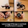 LEGO Icons 10358 Transformers: Soundwave Modellismo da Esposizione con Laserbeak e Ravage e un Mattoncino Sonoro