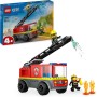 LEGO City 60463 Autopompa con Scala Camion dei Pompieri con 2 Minifigure e Starter Brick