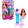 Mattel JBF86 Disney Princess Ariel e la Specchiera Magica bambola con coda da sirena rimovibile e specchiera con 5 accessori