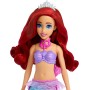 Mattel JBF86 Disney Princess Ariel e la Specchiera Magica bambola con coda da sirena rimovibile e specchiera con 5 accessori