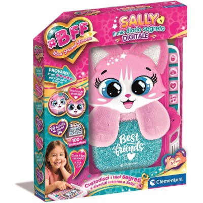 Clementoni 16491 BFF Sally Il Mio Diario Segreto Digitale LCD Gioco Interattivo e 20 Attività di Gioco