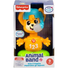 Fisher-Price HYL02 Animal Band Rino il Volpino Impariamo gli Opposti interattivo per l'apprendimento con movimento luci e suoni