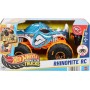 Mattel JBK11 Hot Wheels Monster Trucks Rhinomite R/C in scala 1:24 con pneumatici Grip Action
