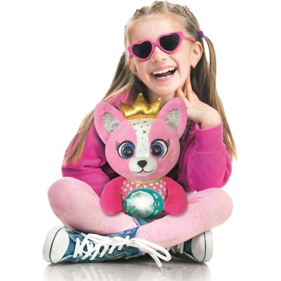 Clementoni 16680 BFF Emy La Mia Amica dei Segreti Peluche Interattivo con Effetti Luminosi per Registrare Messaggi