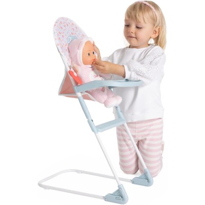 Chicco 012408 Seggiolone per Bambole con Struttura in Metallo Vassoio e Poggiapiedi in Plastica
