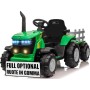 Trattore Elettrico per Bambini 12V con Rimorchio - Maxi Trattore Cavalcabile con ruote in gomma