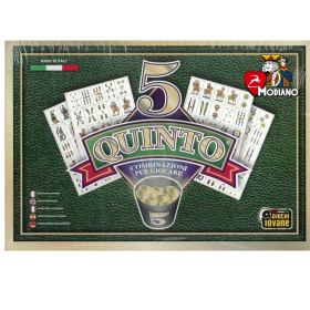 Gioco 5 Quinto con Carte Napoletane Modiano il Gioco delle Combinazioni Bingo Tombola Ideale per Tutta la Famiglia