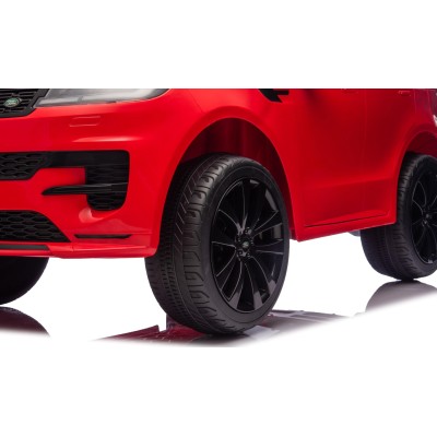 Auto Elettrica 24V per Bambini 2 Posti Range Rover Sport con Sedile in Pelle Cintura 3 Punti Telecomando