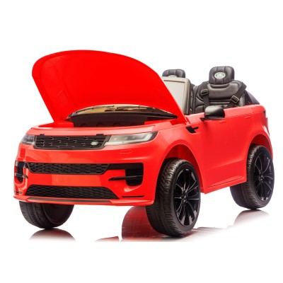 Auto Elettrica 24V per Bambini 2 Posti Range Rover Sport con Sedile in Pelle Cintura 3 Punti Telecomando