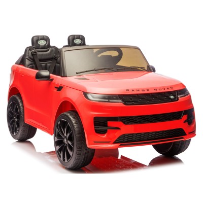 Auto Elettrica 24V per Bambini 2 Posti Range Rover Sport con Sedile in Pelle Cintura 3 Punti Telecomando