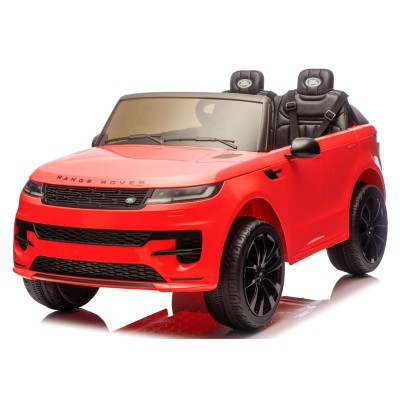 Auto Elettrica 24V per Bambini 2 Posti Range Rover Sport con Sedile in Pelle Cintura 3 Punti Telecomando