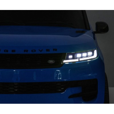 Auto Elettrica 24V per Bambini 2 Posti Range Rover Sport con Sedile in Pelle Cintura 3 Punti Telecomando