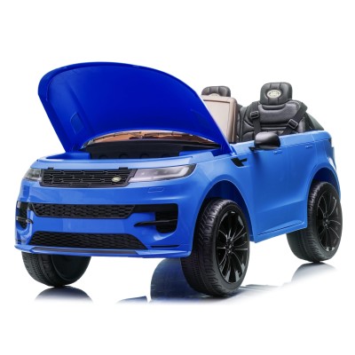 Auto Elettrica 24V per Bambini 2 Posti Range Rover Sport con Sedile in Pelle Cintura 3 Punti Telecomando
