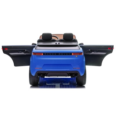 Auto Elettrica 24V per Bambini 2 Posti Range Rover Sport con Sedile in Pelle Cintura 3 Punti Telecomando