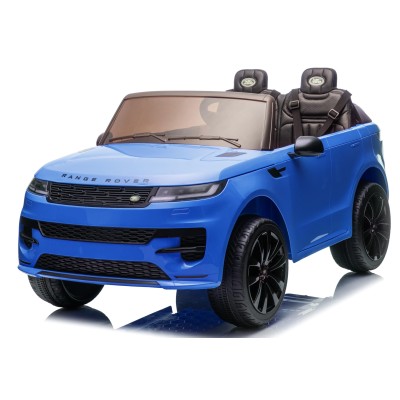 Auto Elettrica 24V per Bambini 2 Posti Range Rover Sport con Sedile in Pelle Cintura 3 Punti Telecomando