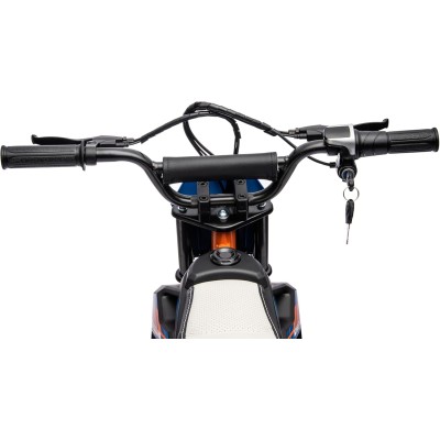 Moto Elettrica per Bambini 24V 250W Velocità fino a 22 km/h Motocicletta da Cross Portata max 63 kg