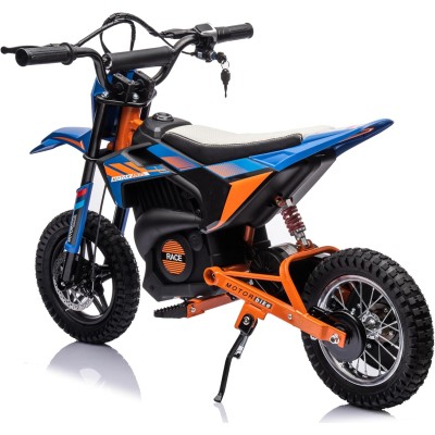 Moto Elettrica per Bambini 24V 250W Velocità fino a 22 km/h Motocicletta da Cross Portata max 63 kg