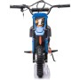 Moto Elettrica per Bambini Thunder Cross 24V 250W sedile in pelle accensione chiave acceleratore a manopola portata max 63kg