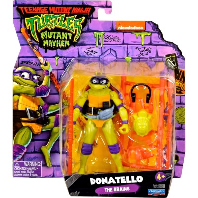 Giochi Preziosi TU805200 Teenage Mutant Ninja Turtles Mutant Mayhem Donatello Action Figure da 12cm