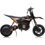 Moto Elettrica per Bambini Thunder Cross 24V 250W sedile in pelle accensione chiave acceleratore a manopola portata max 63kg