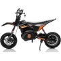 Moto Elettrica per Bambini Thunder Cross 24V 250W sedile in pelle accensione chiave acceleratore a manopola portata max 63kg