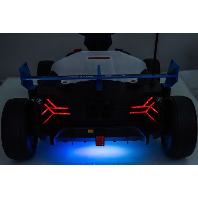 Go Kart Elettrico BMW per Bambini 24V con Sedile Regolabile 6-12 Anni Luci LED 2 Velocità Modalità Drift