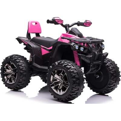 Quad Elettrico 4x4 per Bambini con 4 Potenti Motori Batteria Potenziata 12V - 14Ah Jungle ATV Ammortizzatori Luci LED fino 30 kg
