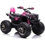 Quad Jungle ATV Elettrico 12V per Bambini con Ammortizzatori Reali Batteria Potenziata Schienale Ruote Grandi