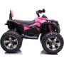 Quad Jungle ATV Elettrico 12V per Bambini con Ammortizzatori Reali Batteria Potenziata Schienale Ruote Grandi