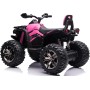Quad Jungle ATV Elettrico 12V per Bambini con Ammortizzatori Reali Batteria Potenziata Schienale Ruote Grandi